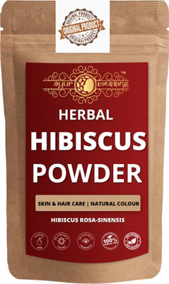 

Ayur Blessing Hibiscus Powder for Anti aging, Skin, Face Pack(100g)- Skin Tightener | Hydrating Skin | Skin brightening | Face Mask |Complexion Rescue | 100% Pure , Natural & Herbal(100 g)