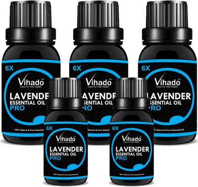 

Vihado Pure and Natural Lavender Oil 30 ml Pack of 5(30 ml)
