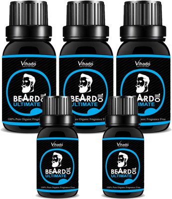 

Vihado Pure and Natural Beard Oil 30 ml Pack of 5(30 ml)