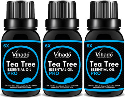 

Vihado Pure and Natural Tea Tree Oil 30 ml Pack of 3(30 ml)