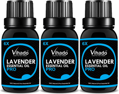 

Vihado Pure and Natural Lavender Oil 18 ml Pack of 3(18 ml)
