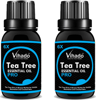 

Vihado Pure and Natural Tea Tree Oil 18 ml Pack of 2(18 ml)