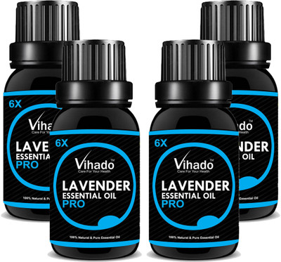

Vihado Pure and Natural Lavender Oil 30 ml Pack of 4(30 ml)