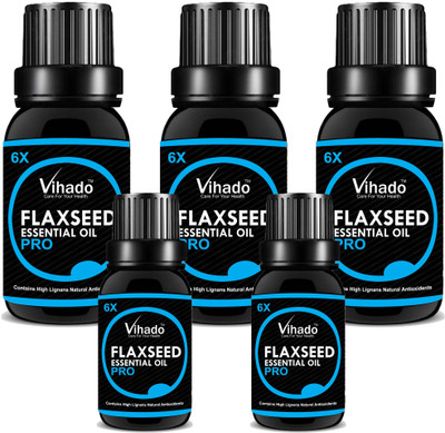 

Vihado Pure and Natural Flaxseed Oil 30 ml Pack of 5(30 ml)