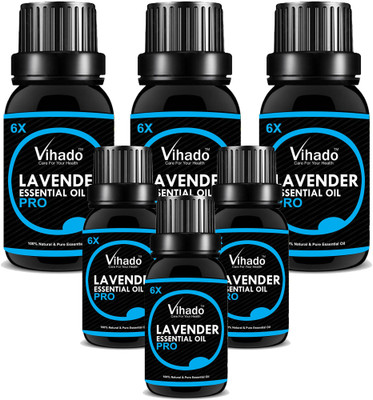 

Vihado Pure and Natural Lavender Oil 18 ml Pack of 6(18 ml)