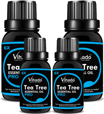

Vihado Pure and Natural Tea Tree Oil 18 ml Pack of 4(18 ml)