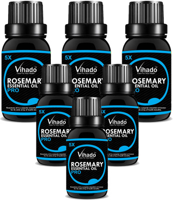 

Vihado Pure and Natural Rosemary Oil 18 ml Pack of 6(18 ml)