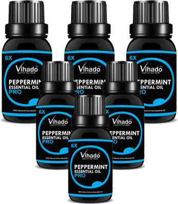 

Vihado Pure and Natural Peppermint Oil 18 ml Pack of 6(18 ml)