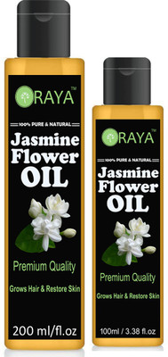 

ORAYA Jasmine (Chameli) - 100% Pure & Natural Premium Quality Hair Oil Combo pack of 2(200 ml and 100 ml) bottles (300 ml) Hair Oil (300 ml) Hair Oil(300 ml)