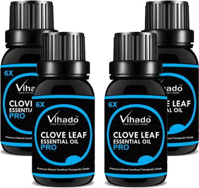 

Vihado Pure and Natural Clove Oil 18 ml Pack of 4(18 ml)