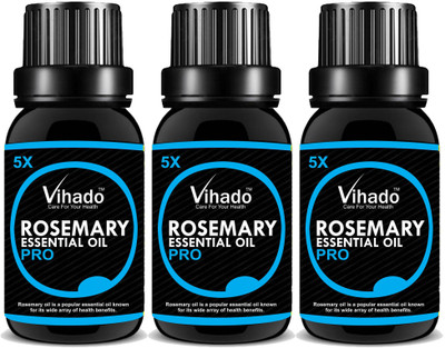 

Vihado Pure and Natural Rosemary Oil 30 ml Pack of 3(30 ml)