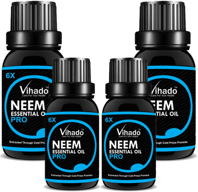 

Vihado Pure and Natural Neem Oil 30 ml Pack of 4(30 ml)