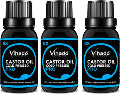 

Vihado Pure and Natural Castor Oil 30 ml Pack of 3(30 ml)