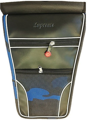 Supreme Tank_Cover_RED_on_Black_a148 Strap Hero Splendor Pro Bike Tank Cover(3 L)