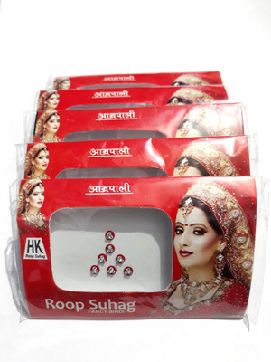 

Roop Suhag Fancy Bindi02 ForHead Red Bindis(Fancy Bindi)