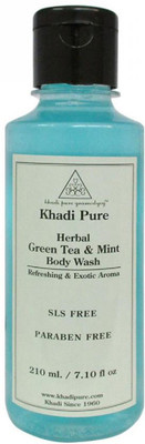 

Khadi Pure Herbal Green Tea & Mint Body Wash SLS-Paraben Free - 210ml(210 ml)