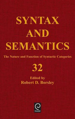 The Nature and Function of Syntactic Categories 1st Edition(English, Hardcover, unknown)