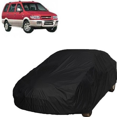 QualityBeast Car Cover For Chevrolet Tavera (Without Mirror Pockets)(Black)
