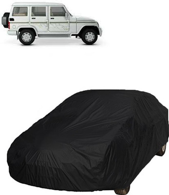 QualityBeast Car Cover For Mahindra Bolero (Without Mirror Pockets)(Black)