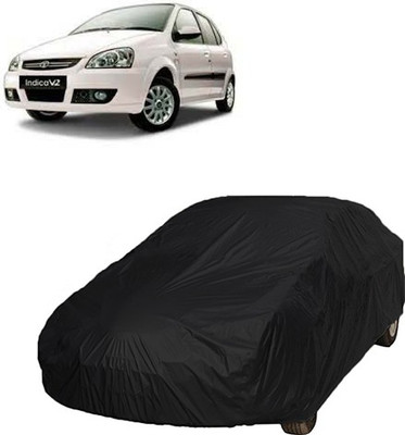 QualityBeast Car Cover For Tata Indica V2 (Without Mirror Pockets)(Black)