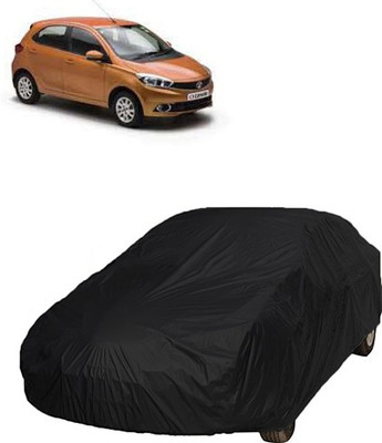 QualityBeast Car Cover For Tata Tiago (Without Mirror Pockets)(Black)