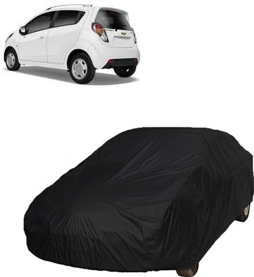 QualityBeast Car Cover For Chevrolet Beat (Without Mirror Pockets)(Black)