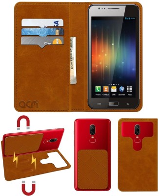 ACM Flip Cover for Maxx Ax8 Note(Gold, Cases with Holder, Pack of: 1)