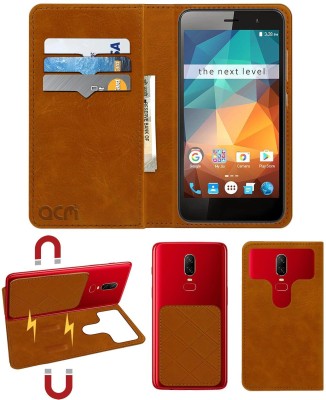 ACM Flip Cover for Xolo Era 2x 2gb(Gold, Cases with Holder, Pack of: 1)