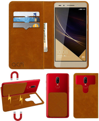 ACM Flip Cover for Honor 7(Gold, Cases with Holder, Pack of: 1)