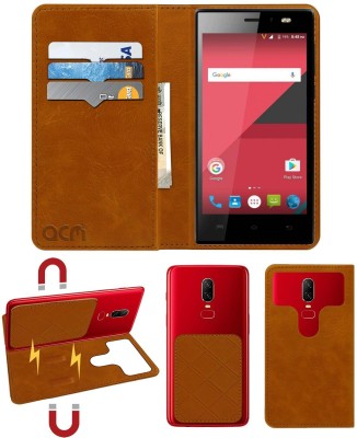 ACM Flip Cover for Xolo ERA 1X(Gold, Cases with Holder, Pack of: 1)