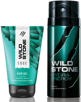 

Wild Stone Hydra Deodorant 150 ml & Edge Hairgel 100 ml(Set of 2)