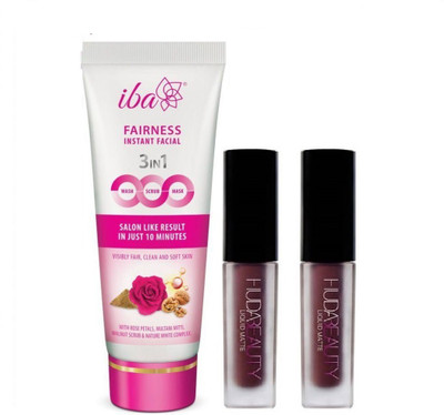 

iba halal care Iba 3 in 1 Face wash with Two Liquid Lipstick(Set of 3)