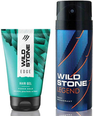 

Wild Stone Legend Deodorant 150 ml & Edge Hairgel 100 ml(Set of 2)