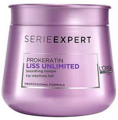 

L'Oreal SERIEEXPERT PROKERATIN LISS UNLIMITED SMOOTHING HAIR MASQUE - 250ml (New Packing)(250 ml)