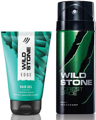 

Wild Stone Forest Spice Deodorant 150 ml & Edge Hairgel 100 ml(Set of 2)