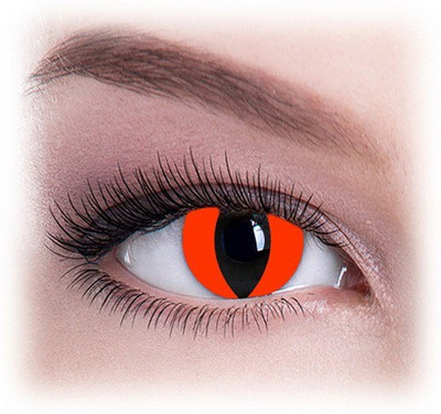 

Colour Perfection Red Cat Crazy Contact Lenses/ With out power Quaterly Contact Lens (0.00, Red,Pack of 2) Quaterly Contact Lens(0.00, Red, Pack of 2)