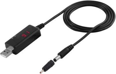 

Buyyart New Highest Quality 1Pcs USB to DC5 5 3 5mm router light cat booster 5V boost Cable Network Cable(Compatible with Router, Black, Sync and Charge Cable)