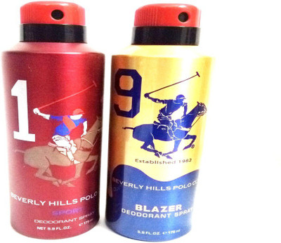 

Beverly Hills Polo Club 1 AND BLAZER Deodorant Spray - For Men(350 ml, Pack of 2)