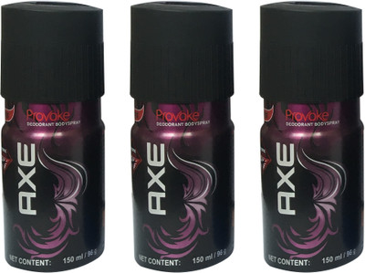 

AXE PROVOKE ( PACK OF 3) Deodorant Spray - For Men(150 ml, Pack of 3)