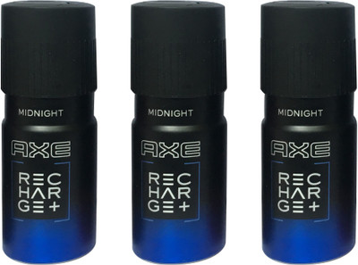 

AXE MIDNIGHT RECHARGE+ ( PACK OF 3) Deodorant Spray - For Men(150 ml, Pack of 3)