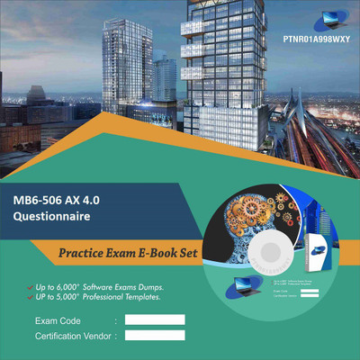 

PTNR01A998WXY MB6-506 AX 4.0 Questionnaire Practice Exam E-Book Set(DVD)