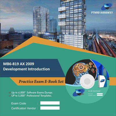 

PTNR01A998WXY MB6-819 AX 2009 Development Introduction Practice Exam E-Book Set(DVD)
