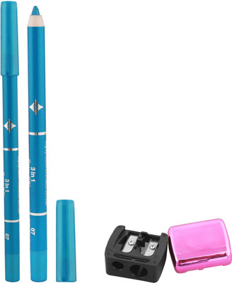 

Ear Lobe & Accessories Blue Extra Gel Eye Liner+Kajal+Eye Shadow -07-1.2g +Dual Sharpener 1.2 g(blue)