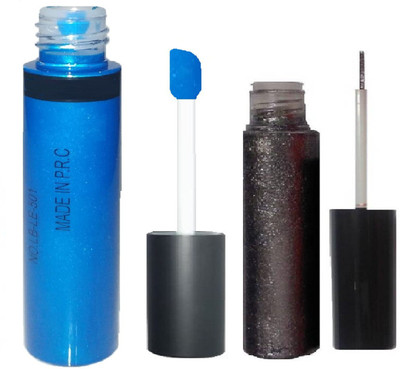 

Gabbu NEWLY WATER PROOF & LONG LASTING GLITTER EYE SHADOW 17 ml(BLUE, GREY)