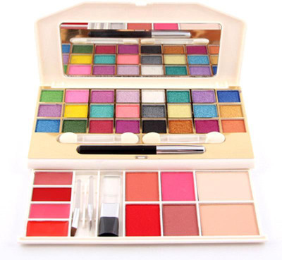 

Gabbu Travel Make-up Palette Set Eyeshadow Powder Blusher Lipgloss Eyebrow Pencil Makeup Kit 46 g(MULTI)