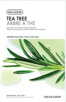 

The Face Shop Unisex Real Nature Tea Tree Face Mask (sheet mask)(20 g)