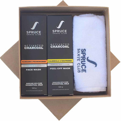 

Spruce Shave Club Charcoal Peel Off Mask & Face Wash Combo For Ultimate Blackhead Removal, Detox & Deep Skin Cleanse(200 g)