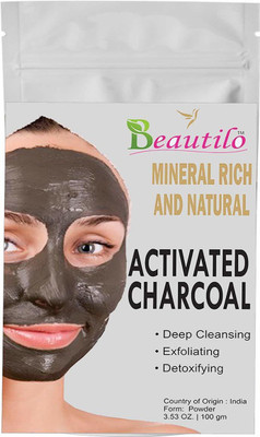 

beautilo 100% Mineral rich and Natural Activated Charcoal Powder(100 g)