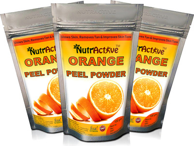 

NutrActive Pure Orange Peel Powder For Skin Whitening 300 Grams, Face Pack, 100% Organic, Natural(300 g)