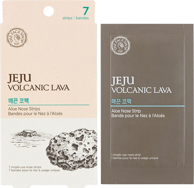 The Face Shop Jeju Volcanic Lava Aloe Nose Strips(7 g)